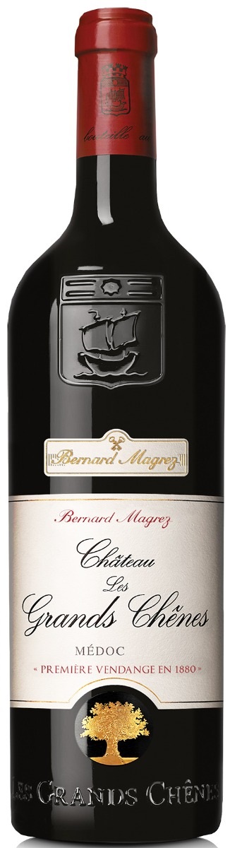 Château Les Grands Chênes Médoc 2012 i trækasse wine bottle