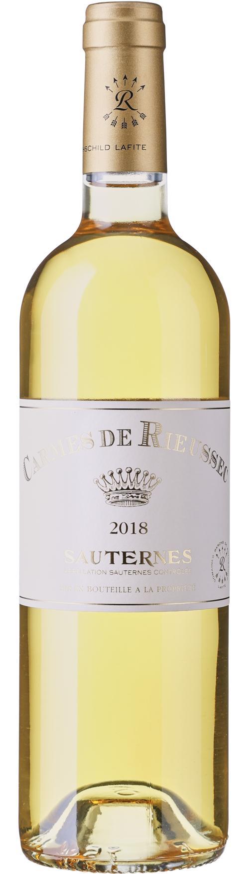 Domaines Barons de Rothschild (Lafite), Carmes de Rieussec Sauternes wine bottle