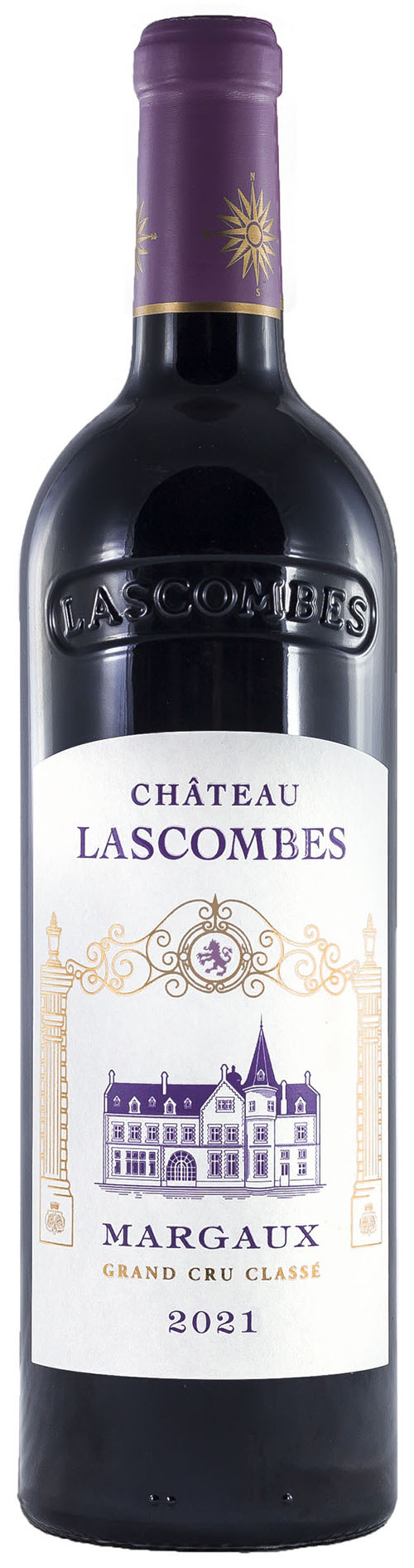 Chateau Lascombes Margaux 2. Cru Classé 2021 i trækasse wine bottle