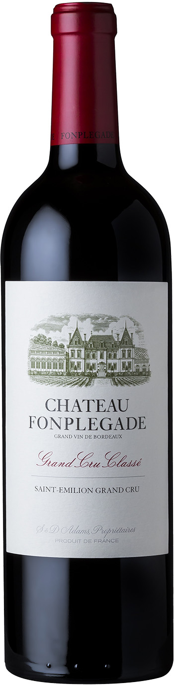 Chateau Fonplégade St-Émilion Grand Cru Classé 2017 i trækasse wine bottle
