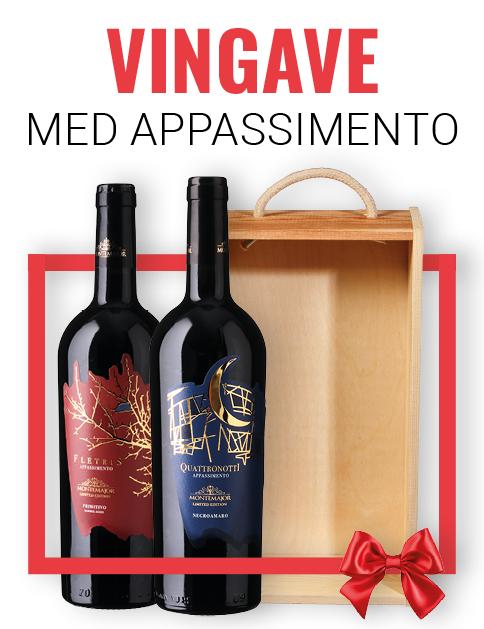 Gavekasse med 2 flasker Appassimento-vin wine bottle