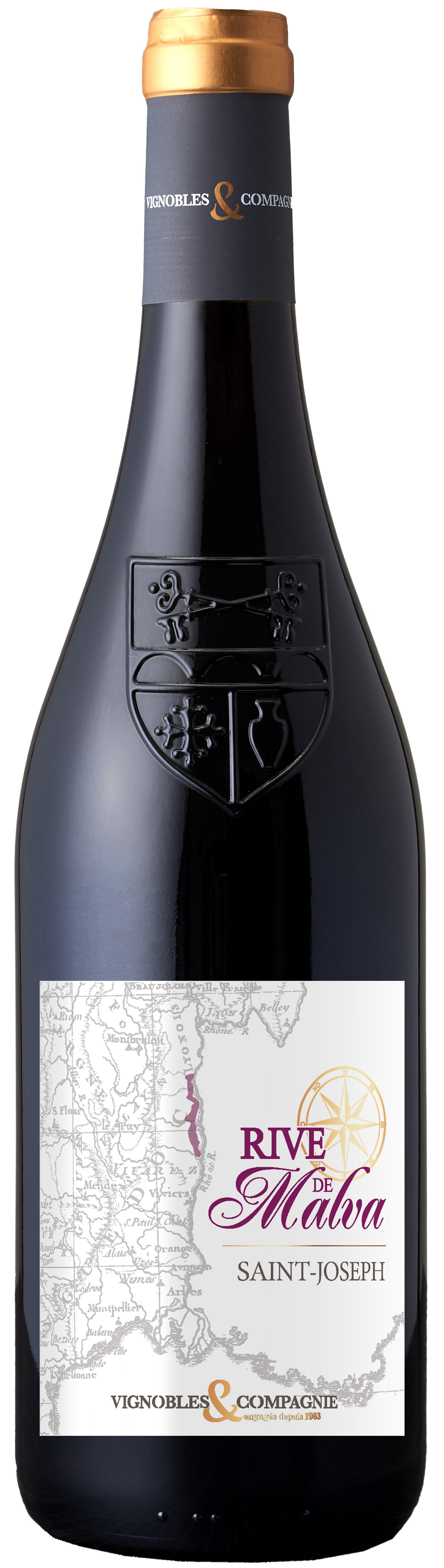Rive de Malva Saint-Joseph 2018 wine bottle