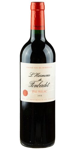 Chateau Fonbadet, L'Harmonie de Fonbadet Pauillac 2018 wine bottle
