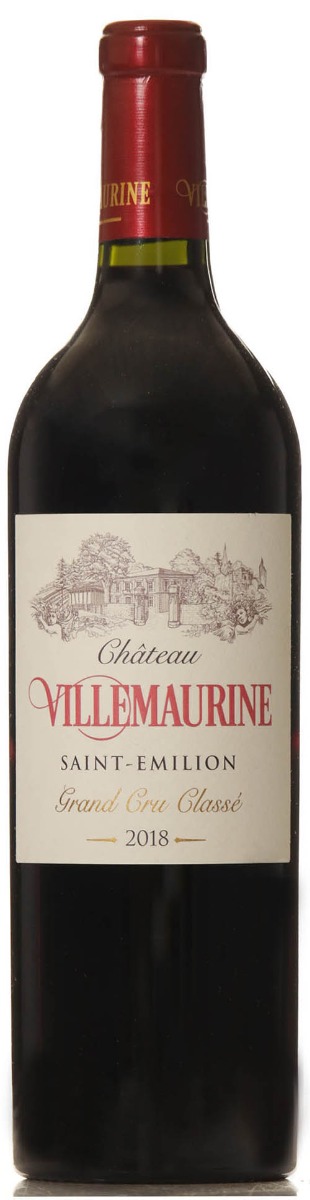 Chateau Villemaurine Saint-Emilion Grand Cru Classé  2018 i trækasse wine bottle