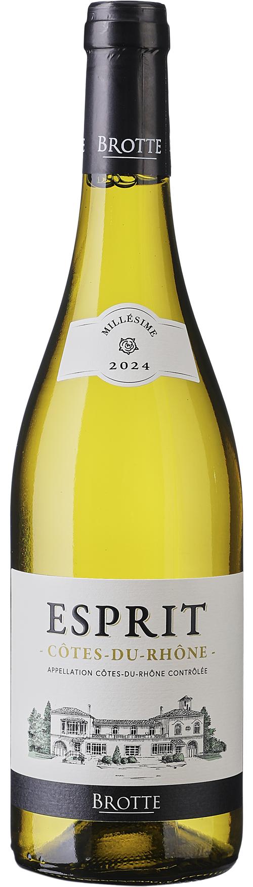 Brotte Esprit Barville Blanc wine bottle