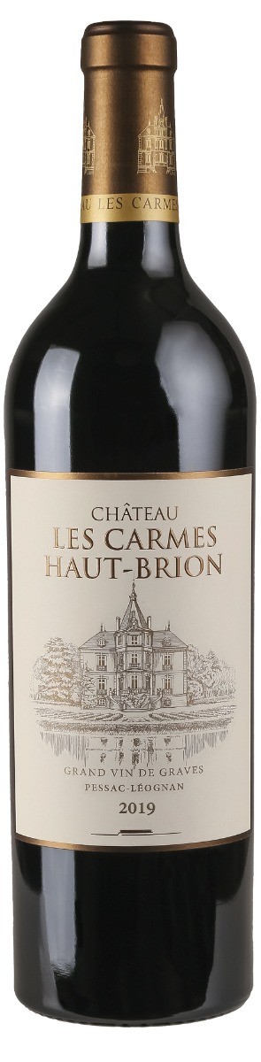 Chateau Les Carmes Haut-Brion Pessac-Léognan 2019 i trækasse wine bottle