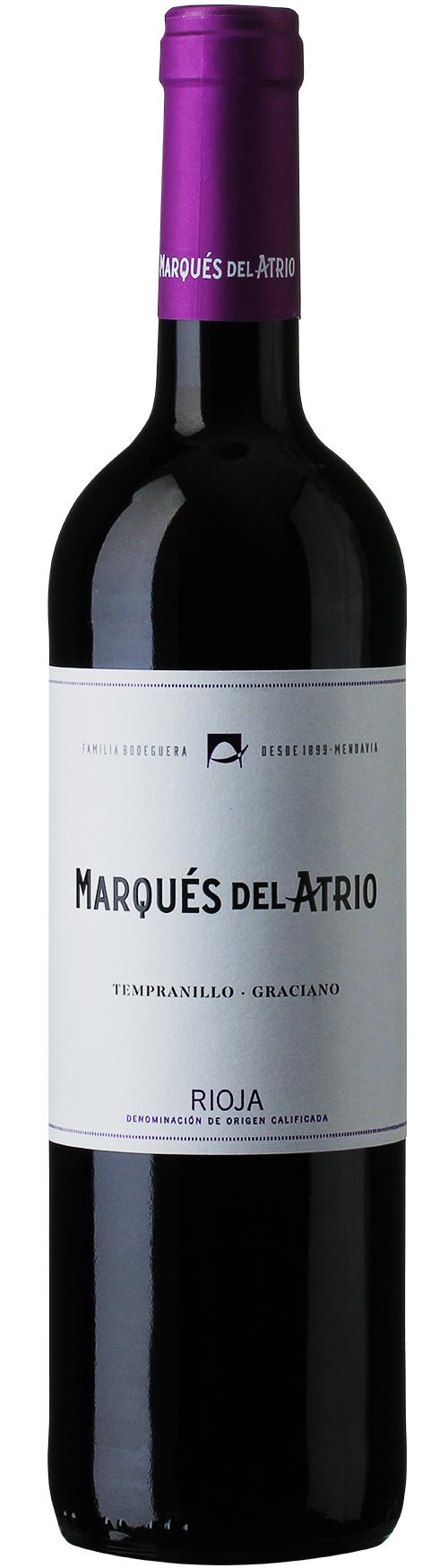 Marqués del Atrio Tempranillo wine bottle
