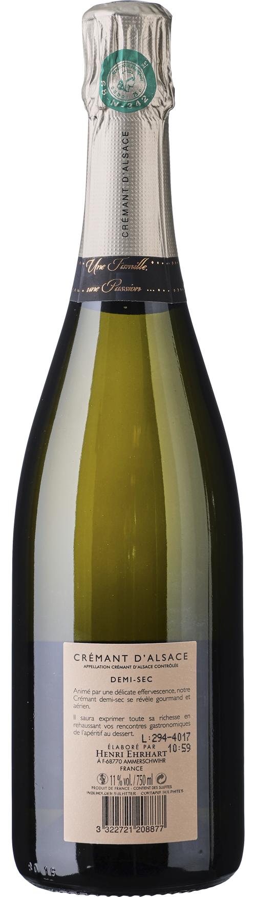 Henri Ehrhart Crémant d’Alsace Demi-Sec wine bottle