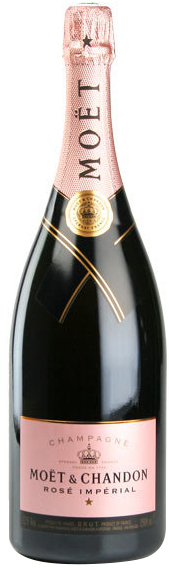 Moet & Chandon Champagne Imperial Brut rosé Magnum wine bottle