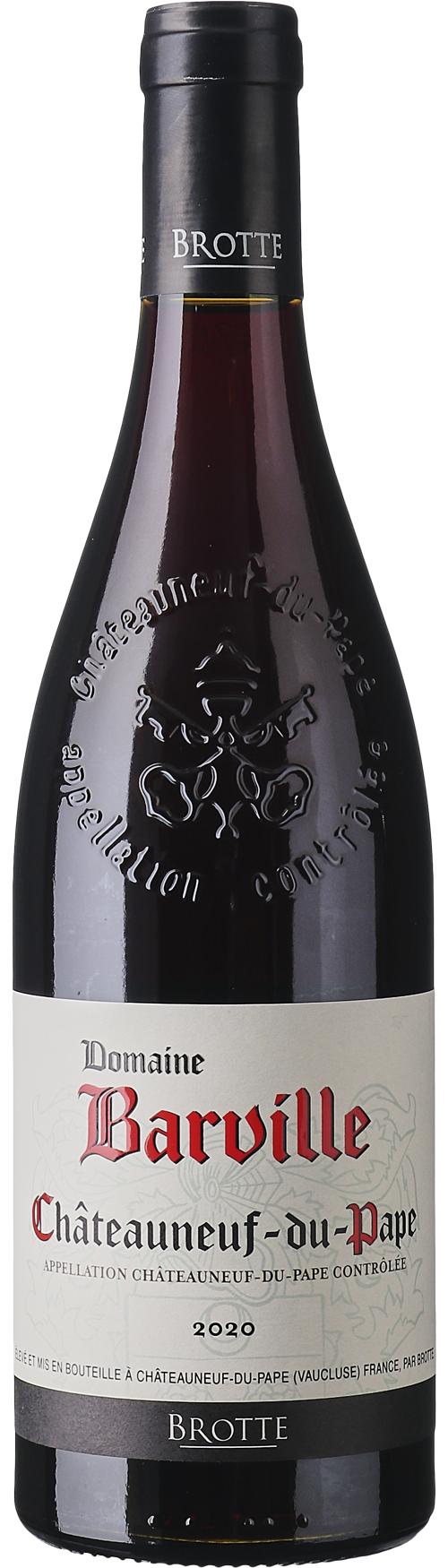 Brotte Domaine Barville Châteauneuf-du-Pape wine bottle