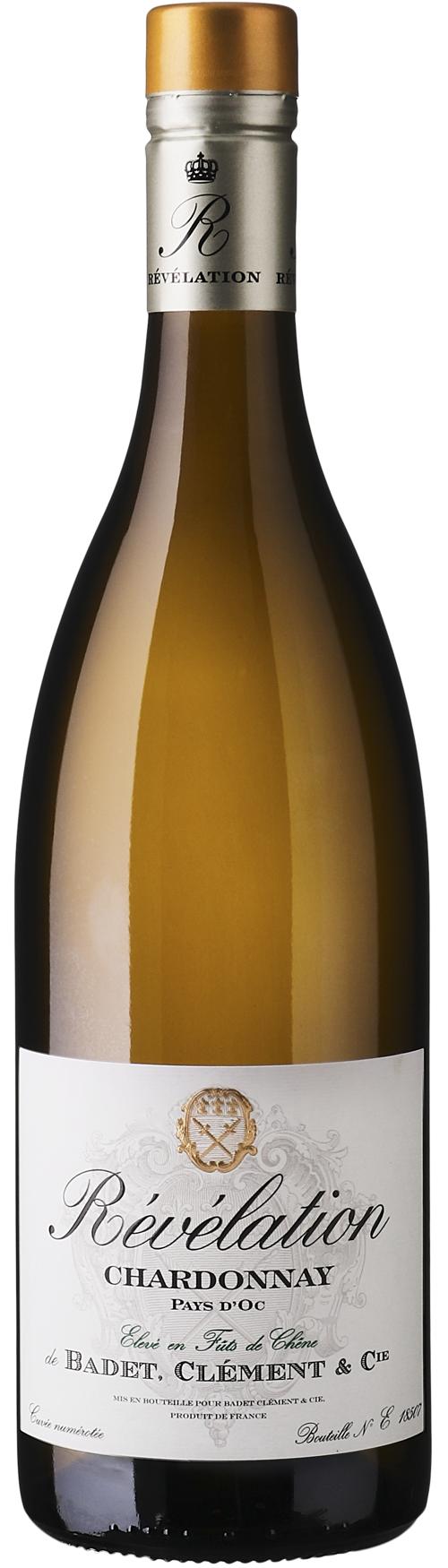 Badet Clement Révélation IGP Pays d'Oc Chardonnay wine bottle