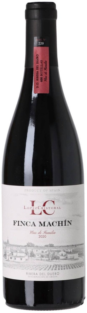 Lopez Cristobal Finca Machin 2020 i trækasse wine bottle