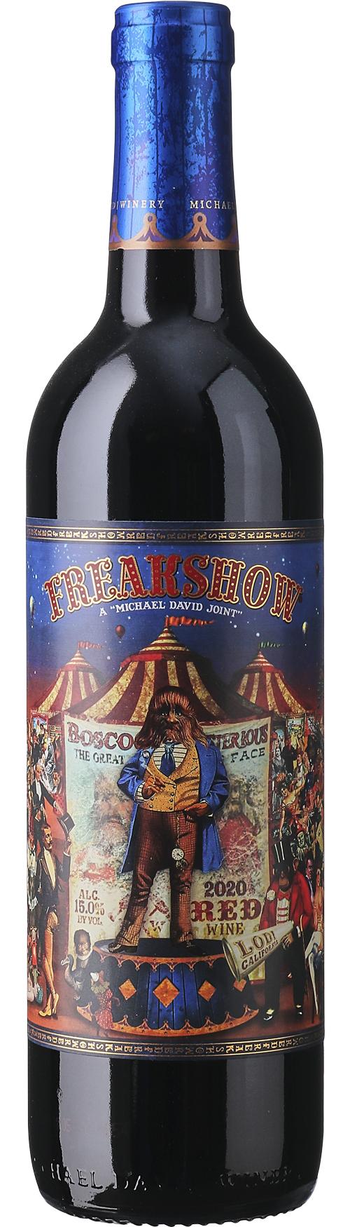 Michael David Winery Freakshow Red Blend, Syrah/Petite Sirah wine bottle