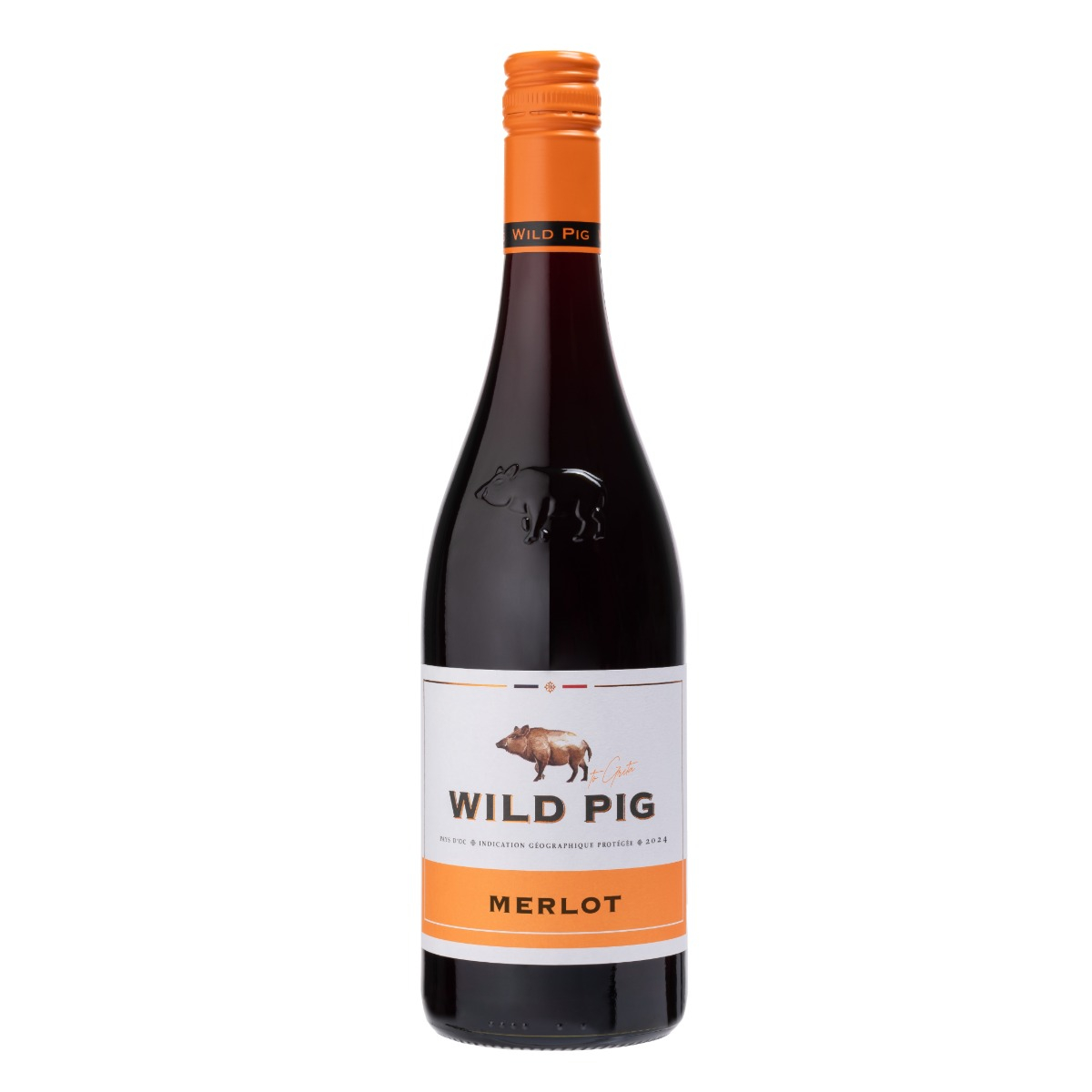 Wild Pig Merlot Pays D'Oc I.G.P. wine bottle
