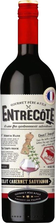 Entrecote Gourmet Pére & Fils 2019/20 wine bottle