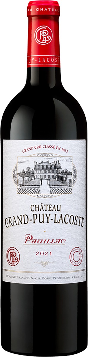 Chateau Grand Puy Lacoste 5. Cru Classé 2021 i 12 stk trækasse wine bottle