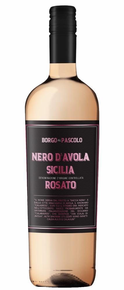 2023 Borgo Al Pascolo Nero d'Avola Rosato Sicilia wine bottle