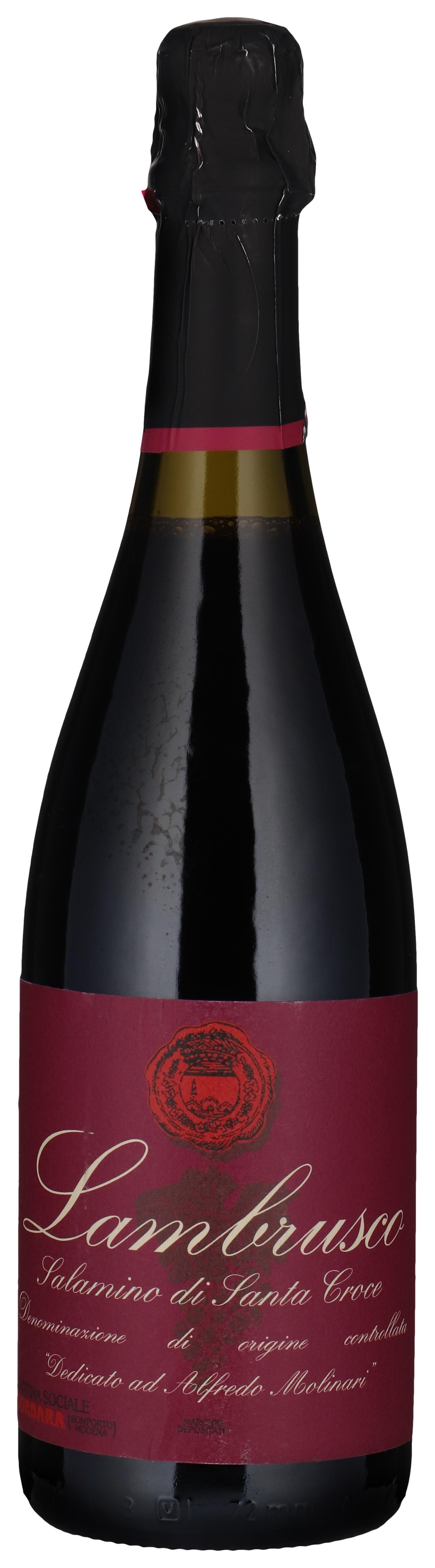 Lambrusco Salamino di Santa Croco Rosso - Dedicato ad Alfredo Molinari wine bottle