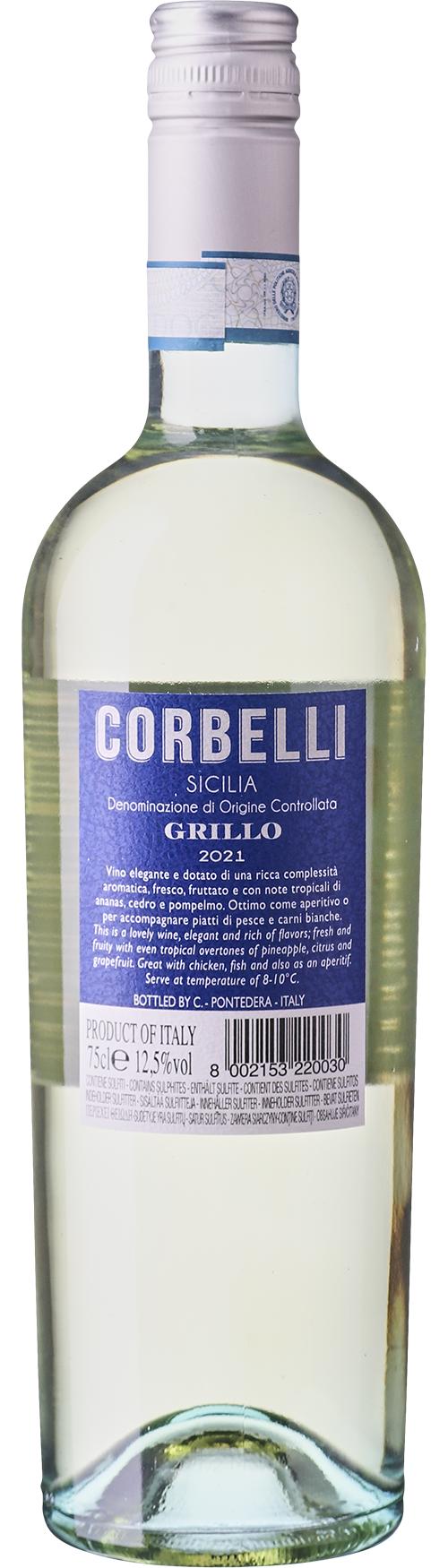 Castellani Corbelli Sicilia DOC Grillo wine bottle