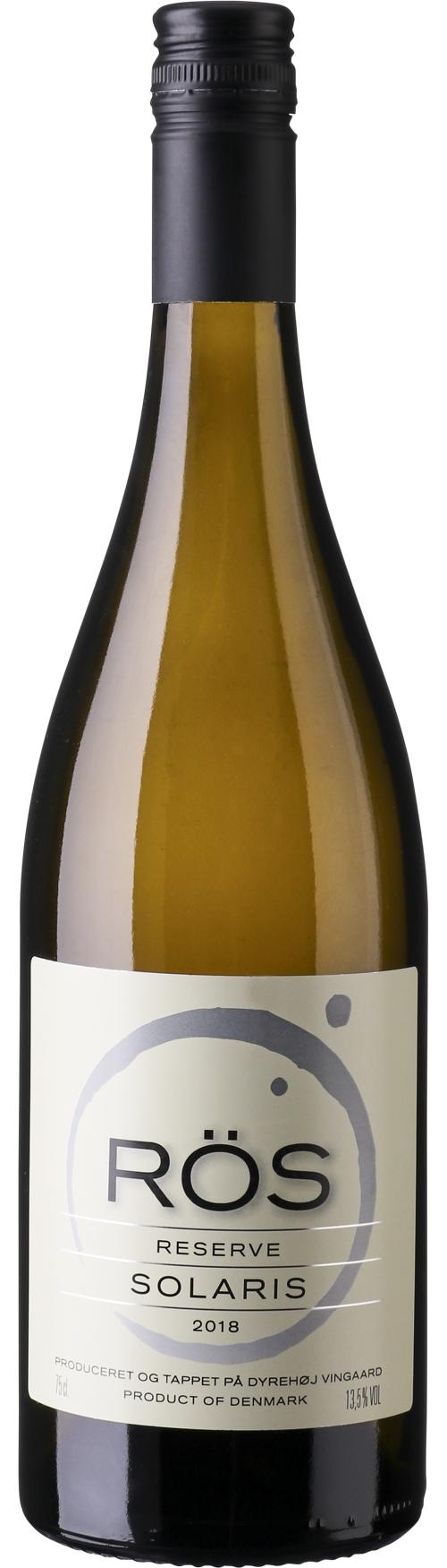 Dyrehøj Vingaard RÖS Solaris Reserve wine bottle
