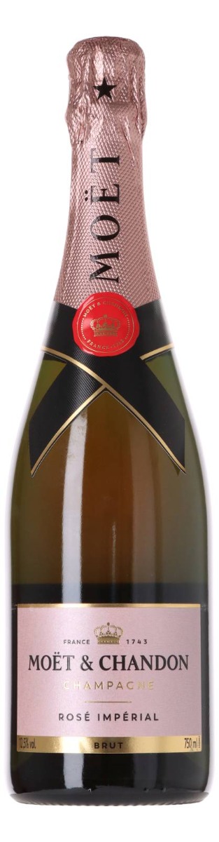 Moet & Chandon Champagne Rose Imperial i gaveæske wine bottle