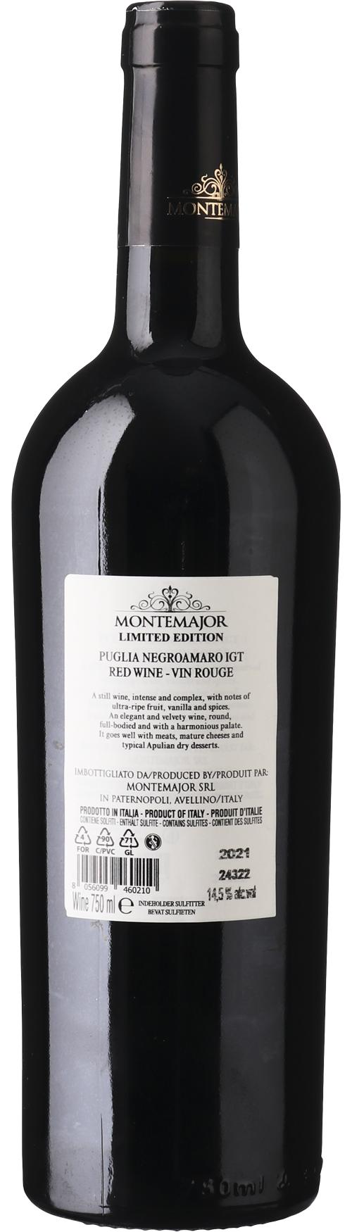 Quattronotti Negroamaro Appassimento Limitied Edtion Night Harvest Puglia IGT wine bottle