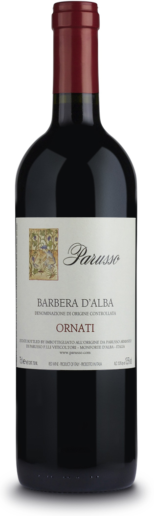 Parusso Barbera d'Alba Ornati 2020 wine bottle