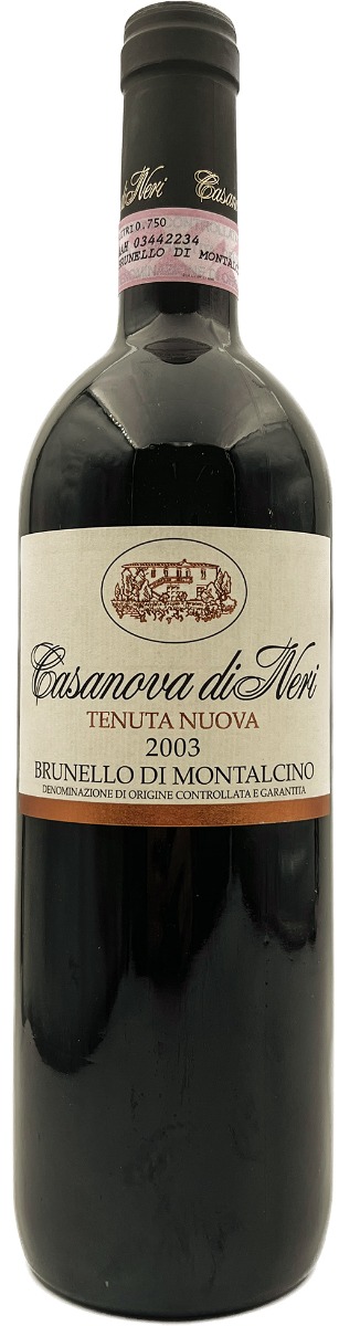 Casanova di Neri Brunello di Montalcino Tenuta Nuova 2003 wine bottle