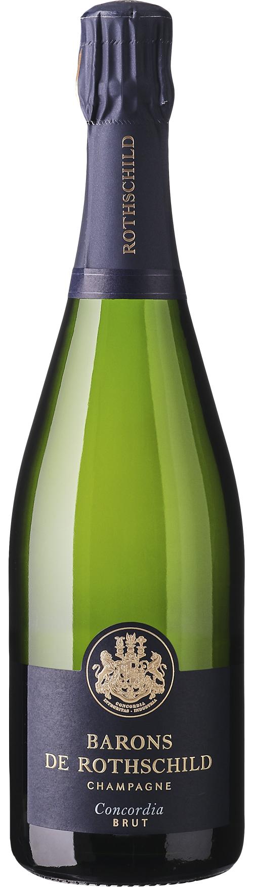Champagne Barons de Rothschild Concordia Brut wine bottle