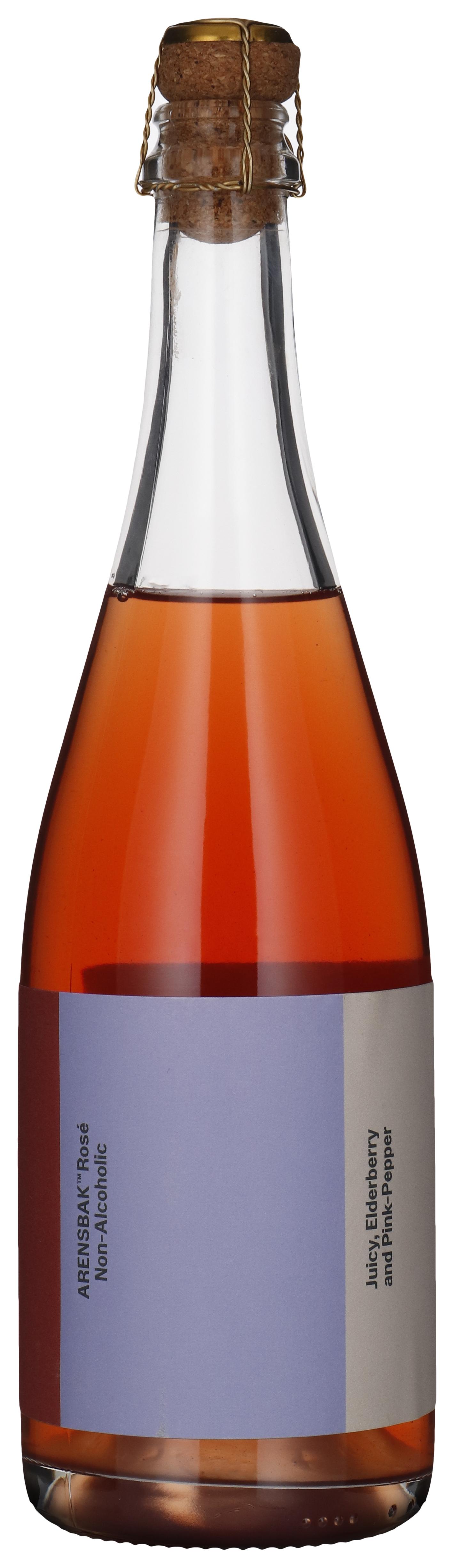 Rosé Sparkling wine bottle