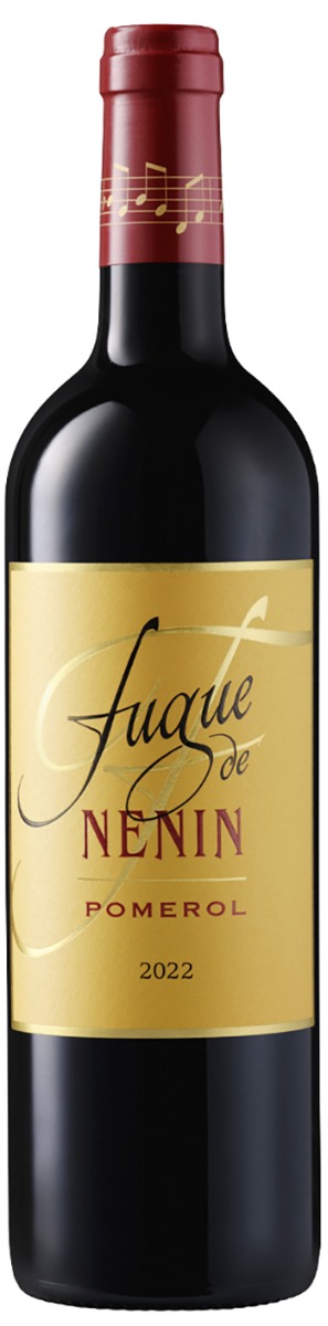 Fugue De Nenin Pomerol 2022 i trækasse wine bottle