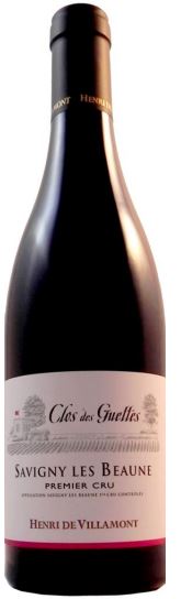 Henri de Villamont Savigny-lès-Beaune 1er Cru Clos des Guettes Rouge 2017 wine bottle