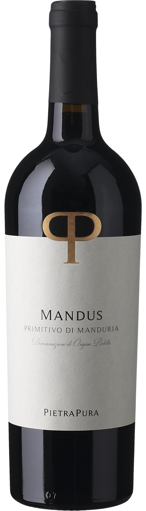 Rocca delle Macìe, Pietra Pura, Mandus Primitivo di Manduria wine bottle
