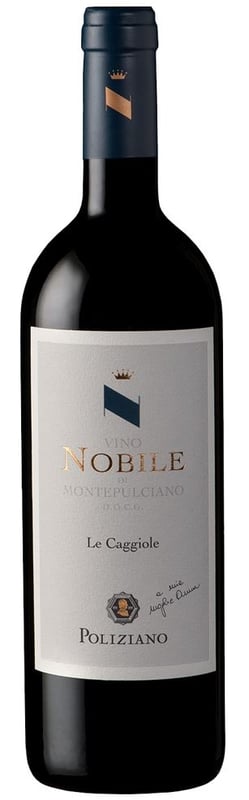 Poliziano Vino Nobile di Montepulciano DOCG Le Caggiole 2019 i trækasse wine bottle