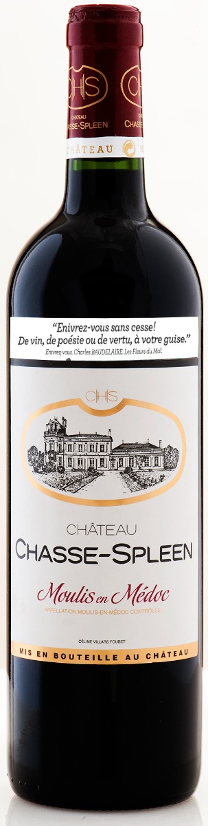 Chateau Chasse-Spleen Moulis-en-Medoc 2009 i trækasse wine bottle