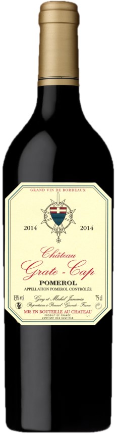 Château Grate-Cap Pomerol 2014 wine bottle