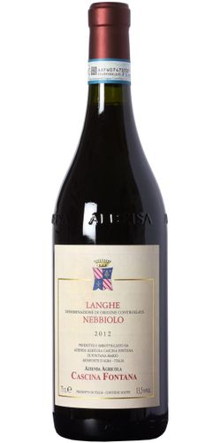 Cascina Fontana, Langhe Nebbiolo 2022 wine bottle