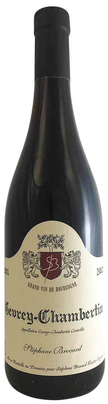 Stéphane Brocard Gevrey-Chambertin 2001 wine bottle
