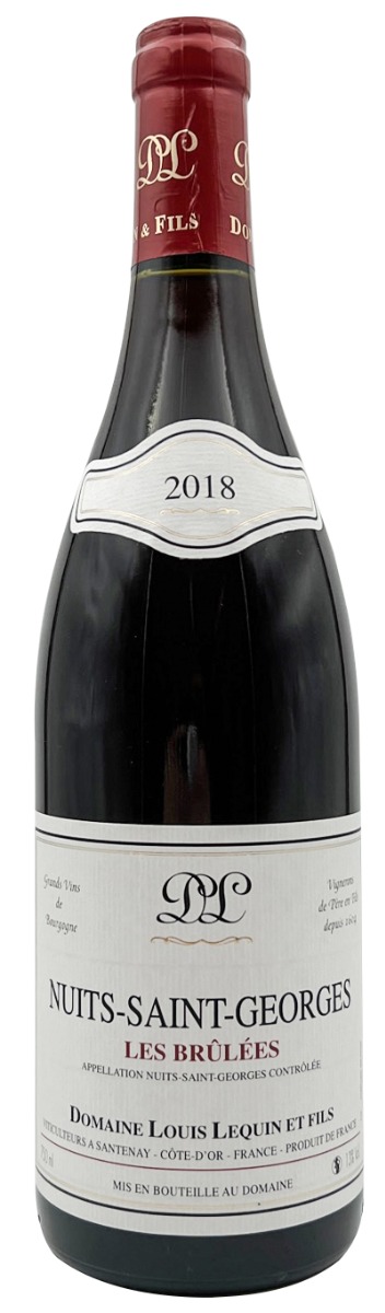 Domaine Louis Lequin et Fils Nuits Saint Georges Les Brulees 2018 wine bottle