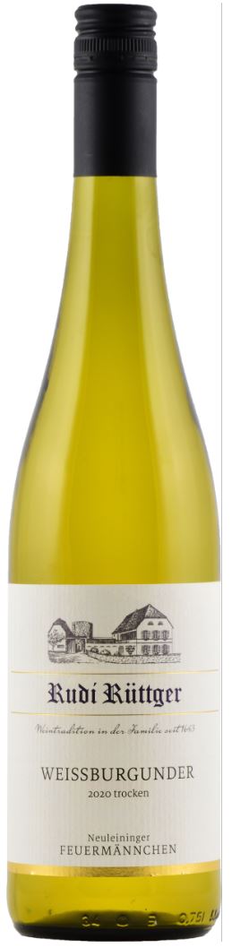 Rudi Rüttger Weissburgunder trocken Pfalz 2020 wine bottle