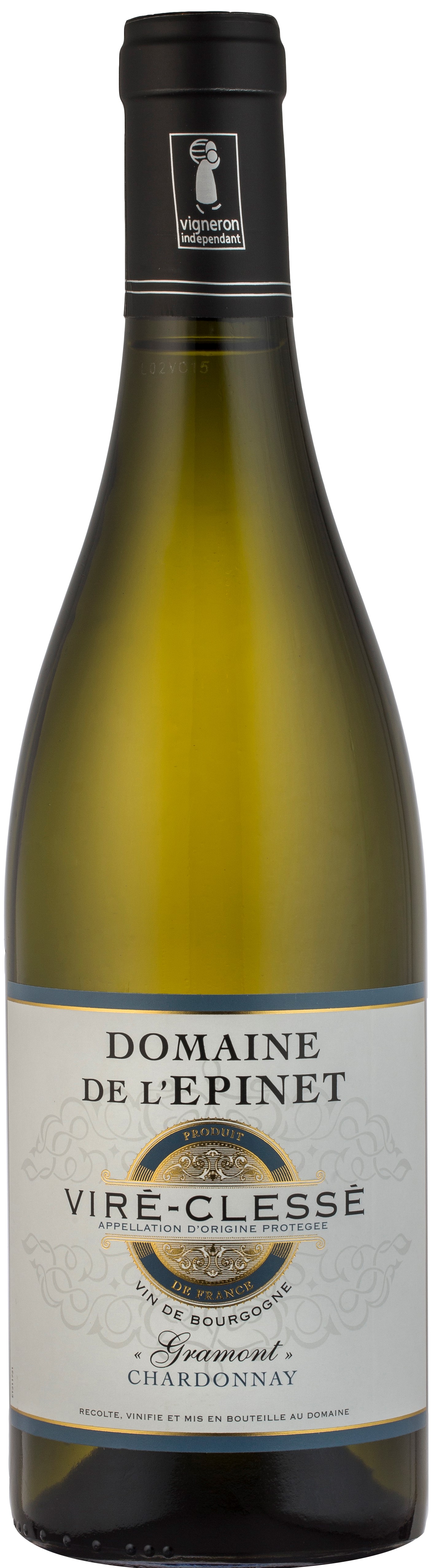 Domaine de l'Epinet Viré-Clessé Chardonnay “Gramont” 2015 wine bottle