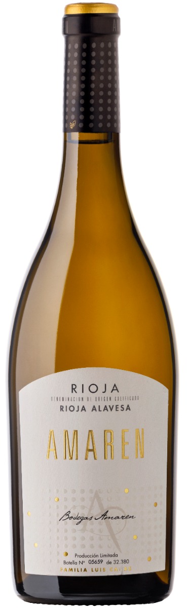 Bodegas Amaren Rioja Alavesa Blanco Barrel Fermented 2022 wine bottle