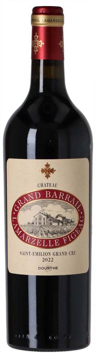 Château Grand Barrail Lamarzelle Figeac Saint-Émilion Grand Cru 2022 i trækasse wine bottle