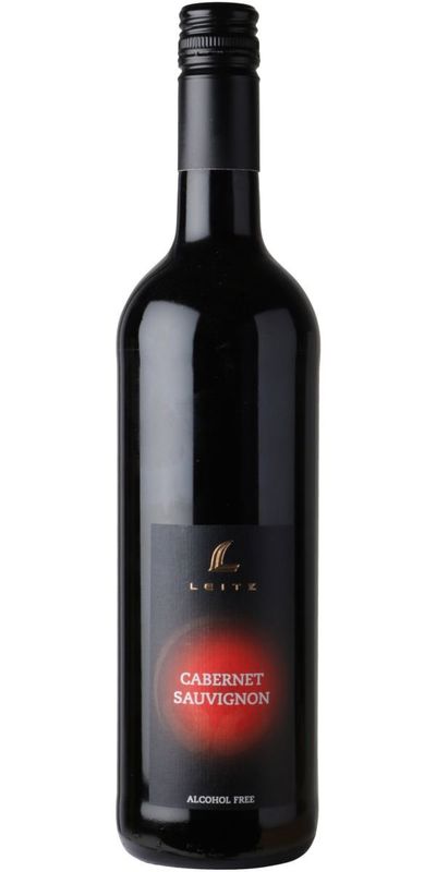 Leitz, Cabernet Red Alcohol Free wine bottle