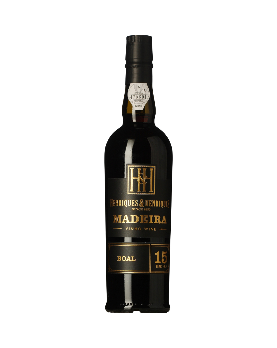 Henriques & Henriques Madeira Boal 15 years old wine bottle