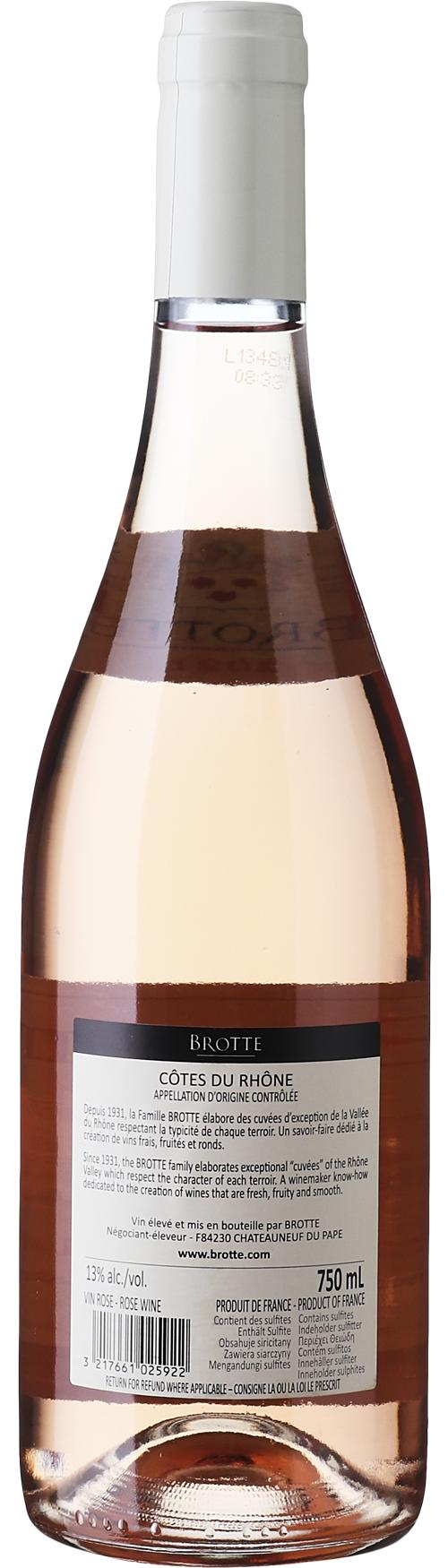 Brotte Esprit Barville Rosé wine bottle