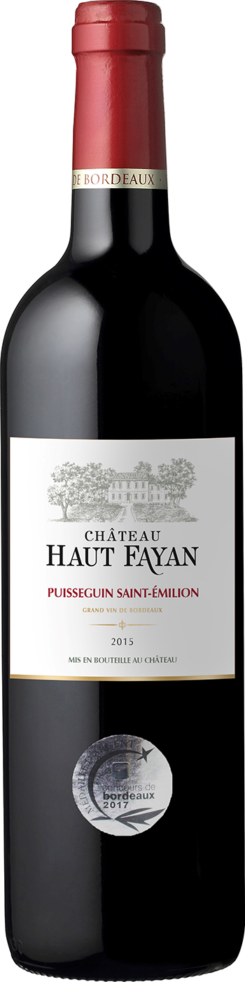 Chateau Haut Fayan 2015, Puisseguin St Emilion wine bottle