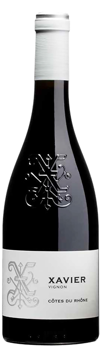Xavier Côtes du Rhône 2020 wine bottle