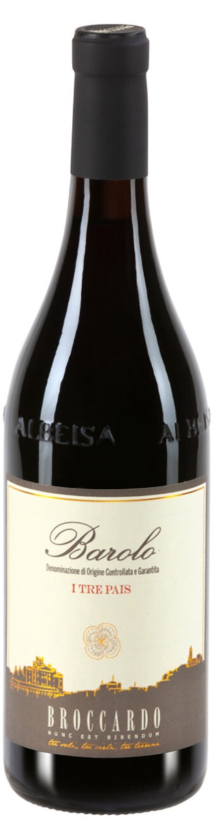 Broccardo Barolo I Tre Pais 2019 wine bottle