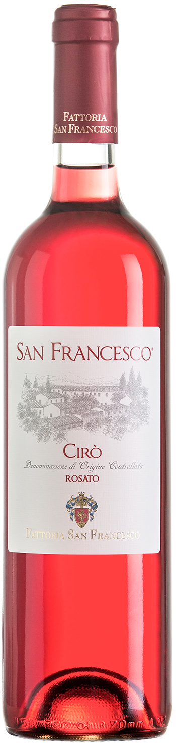 San Francesco Ciro Rosato 2020 wine bottle